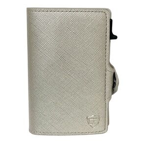 Card Blocr Credit Card Wallet Women Platinum Saffiano PU Leather RFID Blocking